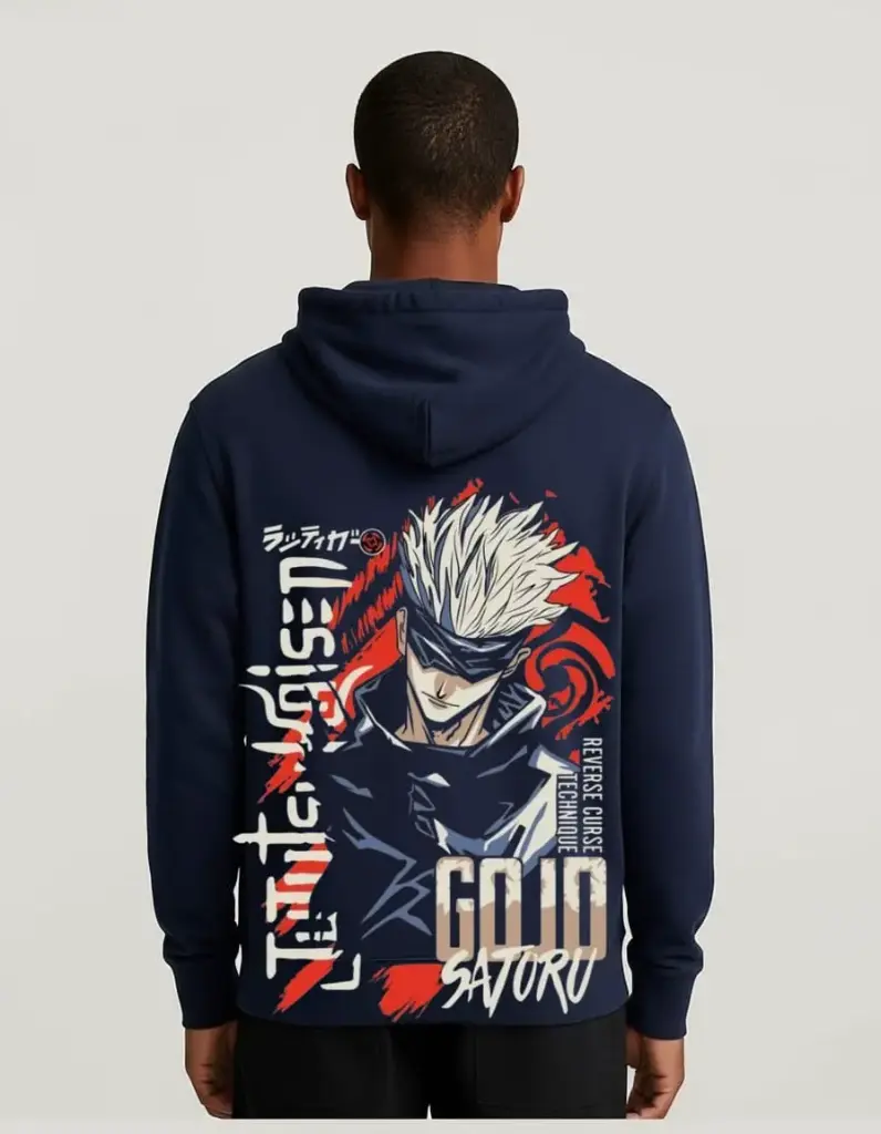 [Anime Graphic, SATORU GOJO [JUJUTSU KAISEN]] Men's Graphic Hoodie